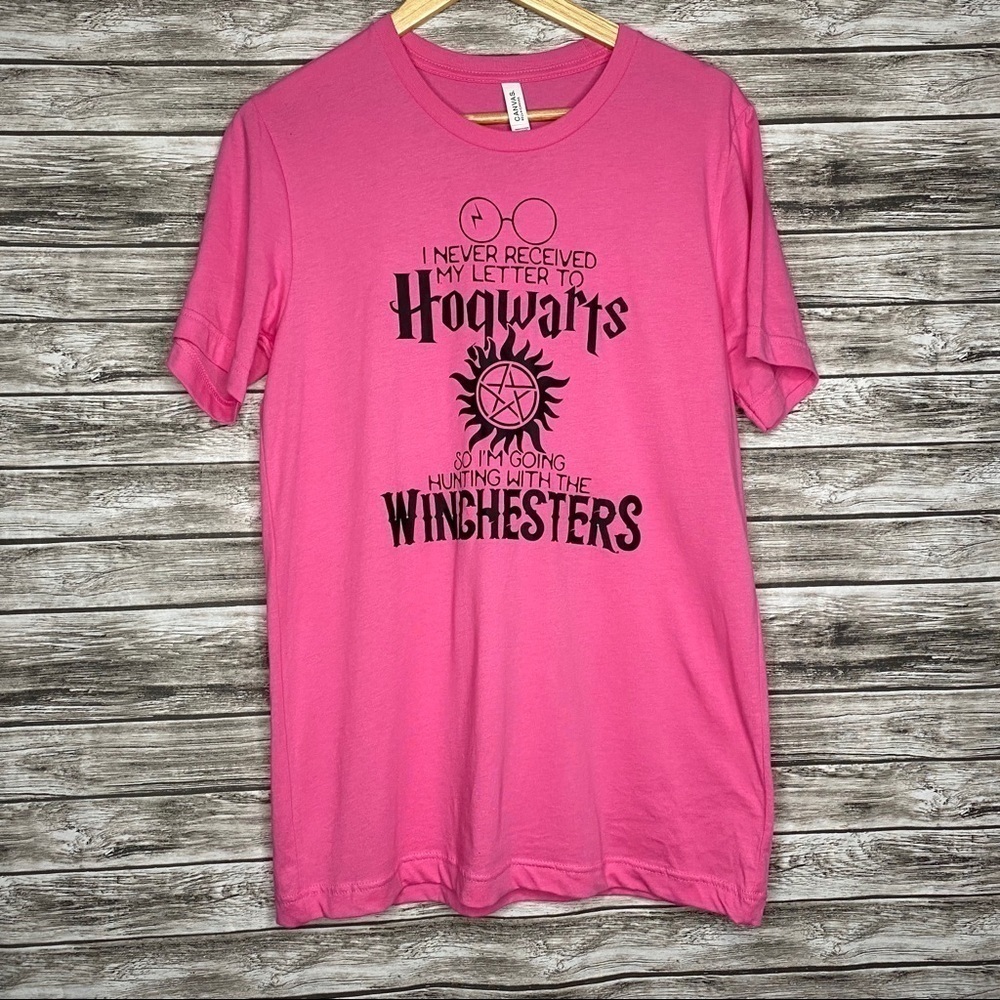 Hogwarts/ Winchester T-shirt. Size Medium